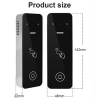 Contrôleur d'accès par empreinte digitale RFID EM 125KHz étanche IP65, système de sécurité d'accès avec interphone vidéo WiFi Tuya intelligent