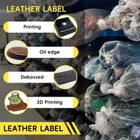 Meilleur prix, étiquette de vêtement personnalisée, étiquette en PU, étiquette en cuir gaufrée/métallique, patch pour vêtements