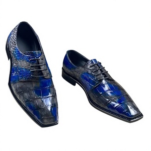 Zapatos de Vestir de Piel de Cocodrilo 100% Auténtica para Hombre, Hechos a Mano, Zapatos de Boda de Lujo, Zapatos de Vestir de Piel de Caimán para Hombre - Product Image 1