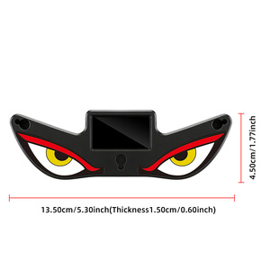 Feu de signalisation pour <span class=keywords><strong>moto</strong></span> rechargeable par USB Type C à énergie solaire, <span class=keywords><strong>clignotant</strong></span> rouge ambre, lumière stroboscopique de sécurité, lampe LED œil de démon - Product Image 6