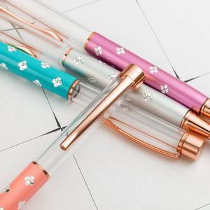 Heart Gold Foil Pattern Metal Ballpoint <b>Pen</b> Rose Gold Trim Elegant Decorative <b>Pen</b> for Wedding Valentine Gifts Custom Logo - Product Image 5