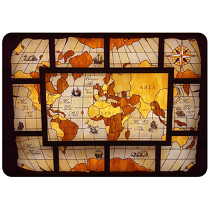 Nghệ thuật hoa kính màu Trần mái nhà tấm cho dân cư handmade chiếu sáng Tiffany kính màu mái vòm Trần Skylight trang trí nội thất - Product Image 5