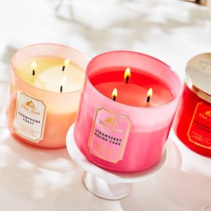 Home Custom Scented for 3 Wick Frost Painting Transparent Big iridescent candle Jar with Lid