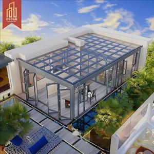 Kits de véranda en aluminium avec toit en verre isolant, patio, jardin, serre, décoration intérieure et extérieure, véranda - Product Image 1