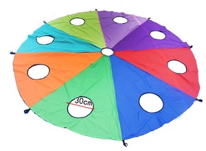 Diamètre 2M/3M/4M/5M/6M arc-<span class=keywords><strong>en</strong></span>-ciel pas cher enfants préscolaire jouer <span class=keywords><strong>Parachute</strong></span> avec 8 poignées pour <span class=keywords><strong>jeu</strong></span> de travail d'équipe - Product Image 5