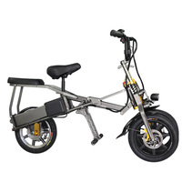 Tricycle électrique pliable parent-enfant, double batterie, traînable, ultra-léger, scooter de mobilité unisexe pour adultes pour les trajets quotidiens