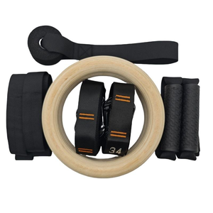 CZFIT Anneaux de gymnastique réglables en contreplaqué de bouleau personnalisés, entraîneur de suspension en bois de qualité supérieure, équipement de calisthénie, esthétique pour salle de sport à domicile - Product Image 2