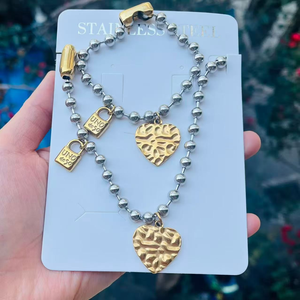 Demandez le catalogue UN <span class=keywords><strong>De</strong></span> <span class=keywords><strong>50</strong></span> Bijoux espagnols Bracelets Joncs Cœur d'amour Bijoux pour femmes Joyería Bijoux <span class=keywords><strong>de</strong></span> qualité supérieure 316L Verrouillage à clé - Product Image 5