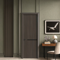 Porte d'appartement en bois et contreplaqué sur mesure à coût élevé d'usines chinoises pour une utilisation dans la chambre à coucher
