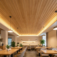 Plafonds en PVC décoratifs pour restaurants de marque chinoise, aspect élégant, personnalisés, légers, panneaux de plafond en PVC de 20 cm