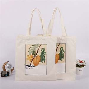 Bolsa de Compras Reutilizable al por Mayor, Económica, Lisa, Publicitaria, Grande, de Lona de Algodón, con Logotipo Impreso Personalizado, 2 Asas - Product Image 3