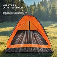 Tente de glamping extérieure avec espace intérieur spacieux, design de canopy résistant à la pluie pour le camping en groupe et les activités de vacances