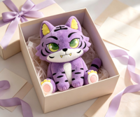 Peluche Tigre Personnalisée Dessin Animé OEM ODM, Poupée en Peluche, Mascotte Personnalisée pour Cadeau d'Affaires, Vente en Gros