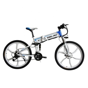 Vélo électrique Smlro S11 48v 350W Moteur 10Ah <span class=keywords><strong>VTT</strong></span> 26 pouces Pneu gras 21 vitesses Vélo pliable de ville Ebike - Product Image 1