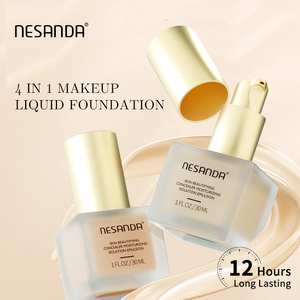 Nesanda 4 en 1 Fond de teint teinté hydratant Face Primer Color Corrector Skin Color Color Color Color/Ivory White Isolation Concealer OEM - Product Image 2