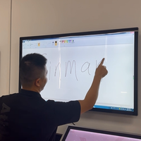 Vente directe en usine, grand écran tactile tout-en-un, panneau blanc intelligent, écran tactile interactif, moniteur, prix