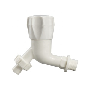 For Washing Machine Bibcock Plastic bib cock PP ABS bibcock with plastic nozzle for Outdoor basin faucet wall mounted Water tap