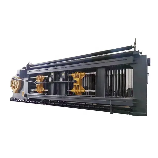 Max wire dia.4mm 5300mm gabion mesh machine for river crosssing