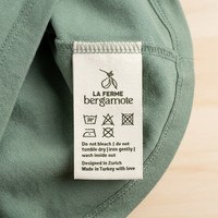 Étiquettes tissées imprimées pliables au centre, lavables, pour vêtements, chaussures, sacs et accessoires - Étiquettes personnalisées pour vêtements