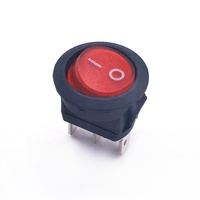 Interrupteur à bascule rond, 3 broches, 6a 250v, pour bricolage, usine