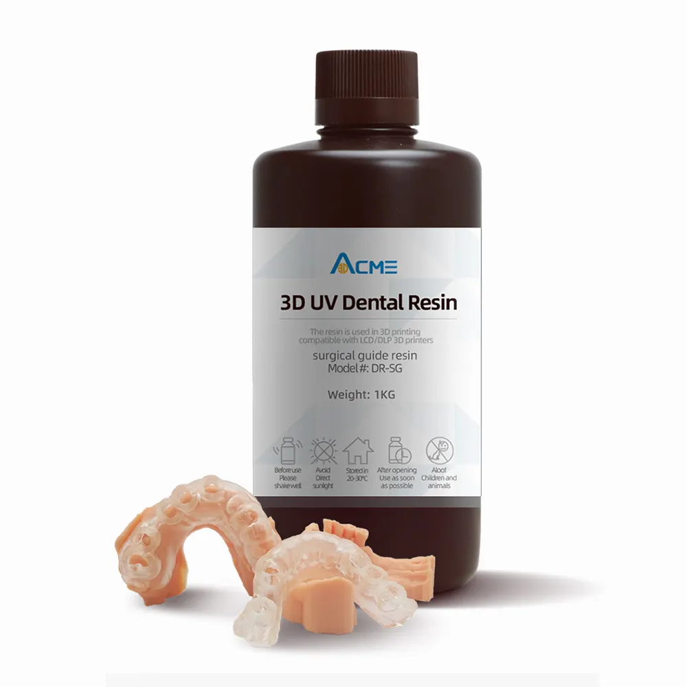 Acme 405nm 3D DLP/LCD/SLA imprimante 3D haute transparence résine dentaire résine de guidage chirurgical résine