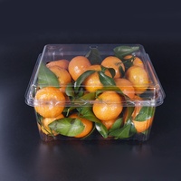 Emballage en blister PET imprimé sur mesure, boîte en plastique pour fruits, emballage jetable pour fruits frais