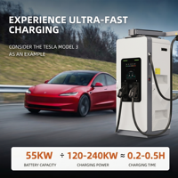 Starcharge Titan V5 120kW 180kW Chargeur DC Commercial à Large Plage de Tension pour Véhicules Électriques, Certifié UL CE, Personnalisation du Logiciel et de l'Application, Marquage CPO