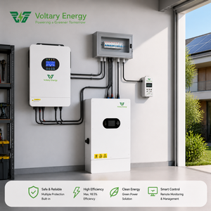 Système solaire hybride 5 kVA 12 kW 6 kW à onde sinusoïdale pure avec stockage d'énergie, pour réseau photovoltaïque, haute efficacité, 24 V VE-DYDXGP - Product Image 2