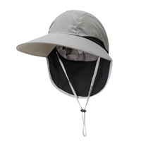 Chapeau de soleil à large bord avec protection du cou, chapeau bob respirant pour activités de plein air, pêche, randonnée, jardinage, pour femmes et hommes