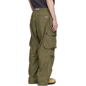 Pantalon cargo en nylon Ripstop personnalisé pour homme KingSen, coupe décontractée, jambes larges, pantalon utilitaire avec ceinture, surdimensionné, léger, streetwear - Product Image 5