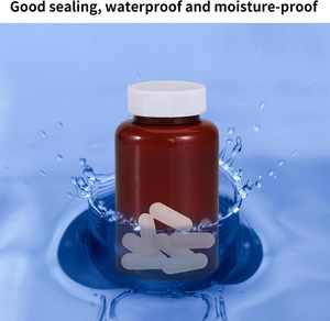 Conteneur de capsules pour animaux de compagnie personnalisé et économique, 150 ml, flacon en plastique transparent vide pour compléments alimentaires, vitamines, pilules, pour l'emballage - Product Image 3