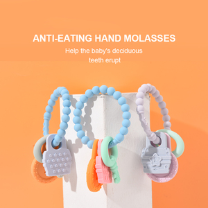 2024 nuevo mordedor de silicona con forma de llave superventas de alta calidad de silicona de grado alimenticio mordedor calmante <span class=keywords><strong>para</strong></span> bebés mordedor de silicona <span class=keywords><strong>para</strong></span> bebés - Product Image 4