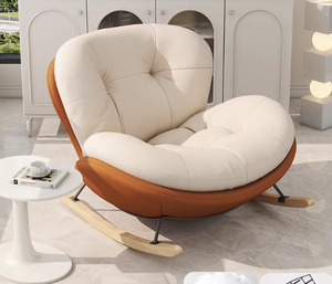 Silla <span class=keywords><strong>Columpio</strong></span> Moderna para Interiores |   Cómodo Sofá Lounge para Balcón y Dormitorio |   Elegante Sillón Individual con Reposabrazos - Product Image 4