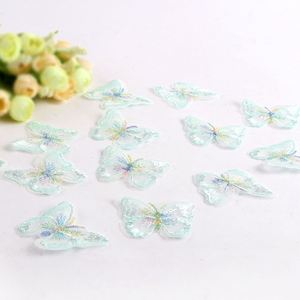 Handmade 3D 4.3*5cm 15 Colors Beautiful Organza Butterfly Embroidery Patch for Bag Dress Hats - Product Image 4
