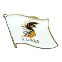Drapeau de l'État de l'Illinois, États-Unis, 100 % polyester, vente en gros, nouveauté