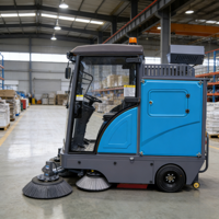 Balayeuse électrique autoportée d'extérieur neuve avec pulvérisation d'eau froide 48V pour nettoyage des sols d'usine