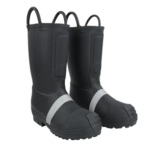 18Kvブラックカラー超高品質ヘビーデューティーNFPA 1971認定ゴム耐火ブーツ - Product Image 3