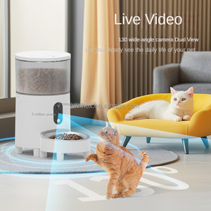 Barato al por mayor inteligente portátil perro dispensador de comida de plástico 3L Aplicación de monitoreo remoto Grabación de voz alimentador de mascotas con cámara - Product Image 2