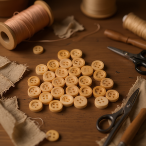 Bottoni in legno Ilan 12 mm 35 pezzi per cucito e artigianato - Product Image 5