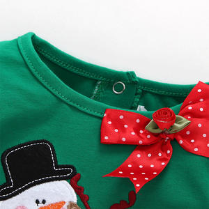 Ropa Navideña para Niños, Conjuntos de Invierno para Bebés, Traje de Pantalones de Algodón con Leggings para Niñas, Diseño de Santa Claus, de China - Product Image 3