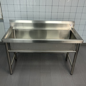 VICTORY Grand Évier commercial en acier inoxydable à bol unique Inox pour restaurants supermarchés Fourniture de fabrication de cuisine - Product Image 2