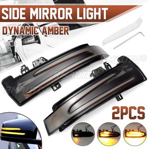 2 clignotants LED dynamiques pour rétroviseurs latéraux, compatibles avec Mercedes Benz W204 CLA A B C E S GLA GLK CLS Classe W176 W212 - Product Image 1