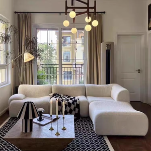 โซฟาคู่ผ้าขนาดเล็ก, ชุดโมดูลาร์สีดำย้อนยุค, สามที่นั่ง, มินิมอลอิตาลี, ตุ๊กตากำมะหยี่, นักออกแบบ - Product Image 1