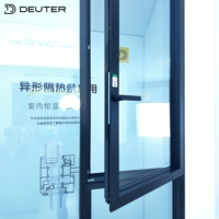 Ventanas de Aluminio Abatibles y Giratorias con Diseño Interior Elegante sin Perlas, Rotura de Puente Térmico y Triple Sellado para Proyectos Residenciales de Alta Gama