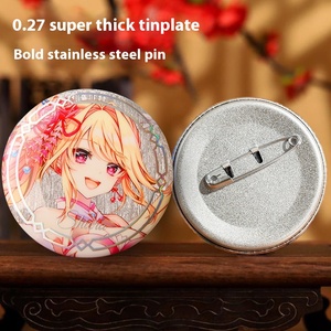 Badge personnalisé en acier inoxydable taille réelle, double flash, plaqué or et argent, couleur personnalisée, personnage de <span class=keywords><strong>film</strong></span> et de télévision numérique, unique pour les fans - Product Image 3