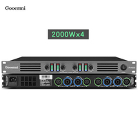 Gooermi FV4000 1000Watt * 4 kanal yüksek kaliteli ses açık sahne performansı için güç amplifikatörü 1U dijital ev amplifikatör
