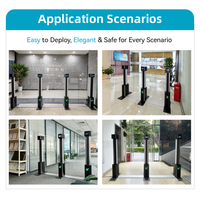 Exclusiva Barrera de Seguridad con Reconocimiento Facial, Puerta Abatible de Lujo con Sistema Anti-emboscamiento, Puerta RFID para Oficinas y Edificios Comerciales, Certificación CE