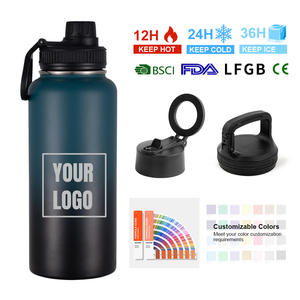 Botella de agua deportiva térmica de doble pared sin BPA, vaso de viaje de acero inoxidable - Product Image 4