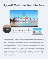 RK3576 Panneau Android 4K Panneau interactif DLED pour tableau blanc intelligent à écran tactile scolaire Tableaux interactifs (OEM/ODM)