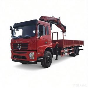 รถบรรทุกติดเครนพับได้ Dongfeng D3 6x4 16 ตัน จากโรงงาน พร้อมระบบไฮดรอลิกหมุนได้เต็มที่ สำหรับขนถ่ายวัสดุ - Product Image 1